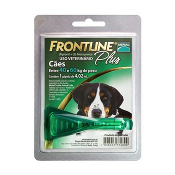 Frontline Plus Antipulgas e Carrapatos Cães de 40 a 60kg
