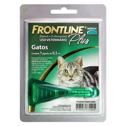 Frontline Plus Antipulgas e Carrapatos para Gatos