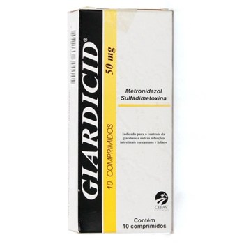 Giardicid Antibiótico 50mg com 10 Comprimidos
