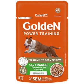 GoldeN Gourmet Cães Adultos Power Training Frango Batata Doce e Cenoura 85g