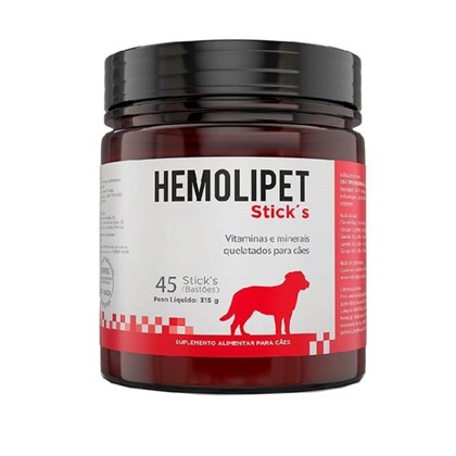 Hemolipet Stick's Suplemento Vitamínico 45 Bastões