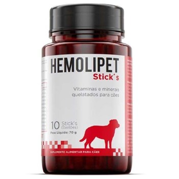 Hemolipet Stick's Suplemento Vitamínico 70gr com 10 Sticks