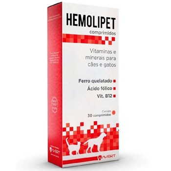 Hemolipet Suplemento Vitamínico com 30 comprimidos