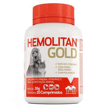 Hemolitan Gold Suplemento com 30 comprimidos