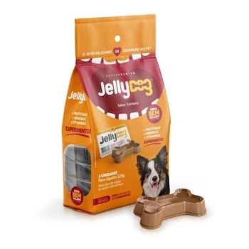 Jelly Dog Petisco com Colágeno sabor Cenoura 125g