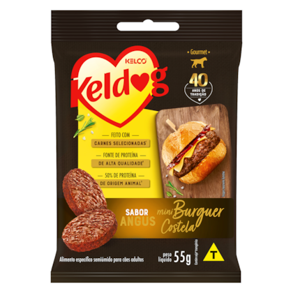 Keldog Mini hambúrger Costela Angus 55g