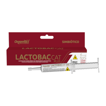 Lactobac Cat Plus Organnact Suplemento Vitamínico 12 ml