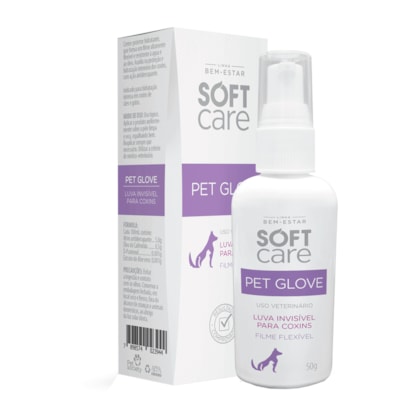 Loção Protetora Hidratante Soft Care Pet Glove para Cães e Gatos 50g