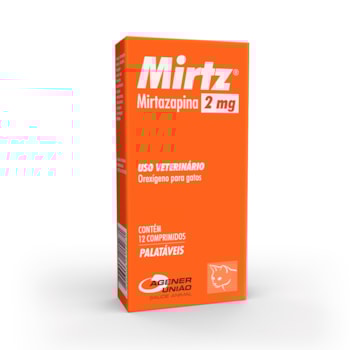 Mirtz Agener União 2 mg com 12 Comprimidos para Gatos