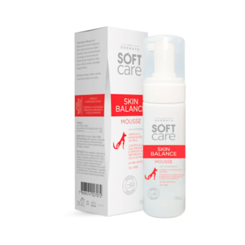 Mousse de Limpeza Soft Care Skin Balance para Cães e Gatos 150ml