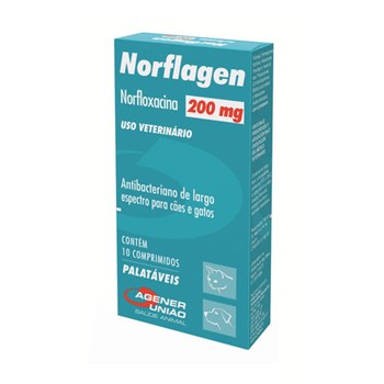 Norflagen 200mg Antibacteriano com 10 comprimidos