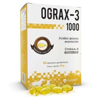 Ograx-3 Suplemento 1000mg com 30 cápsulas