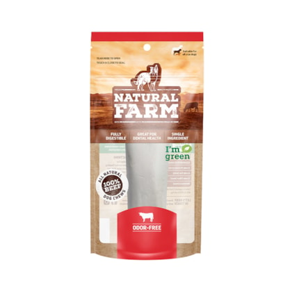 Osso Natural Farm Tubinho Branco Bacon e Queijo para Cães com 1 Unidade