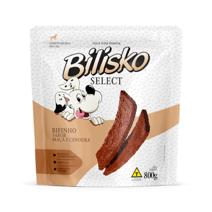 Petisco Bilisko Bifinho de Maçã e Cenoura para Cães