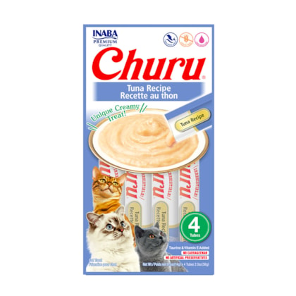 Petisco Churu Atum para Gatos com 4 Unidades de 14g