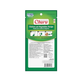 Petisco Churu Frango com Vegetais para Cães com 4 Unidades de 14g Petisco Churu Frango com Vegetais para Cães com 4 Unidades de 14g