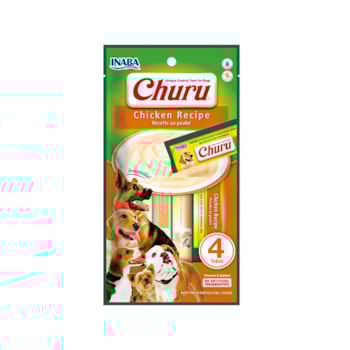 Petisco Churu Frango para Cães com 4 Unidades de 14g