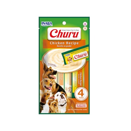 Petisco Churu Frango para Cães com 4 Unidades de 14g