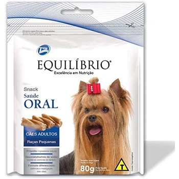 Petisco Equilíbrio Saúde Oral Raças Pequenas Cães 80g