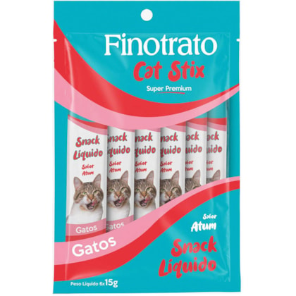 Petisco Finotrato Cat Stix para Gatos Sabor Atum