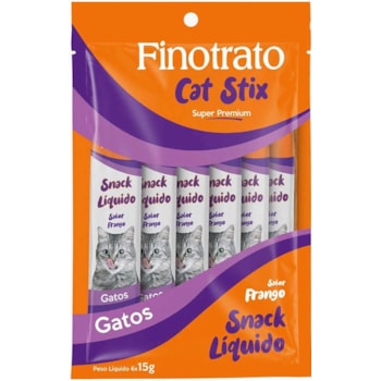 Petisco Finotrato Cat Stix para Gatos Sabor Frango