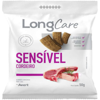 Petisco LongCare Sensível sabor Cordeiro 50g