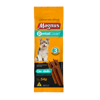 Petisco Magnus Dental Clean Cães Adultos Pequeno Porte 54g