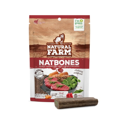 Petisco Natural Farm Natbones Carne para Cães 440g