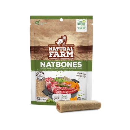 Petisco Natural Farm Natbones Carneiro para Cães 340g