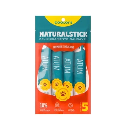 Petisco Natural Stick Sabor Atum para Gatos com 5 Unidades de 15g