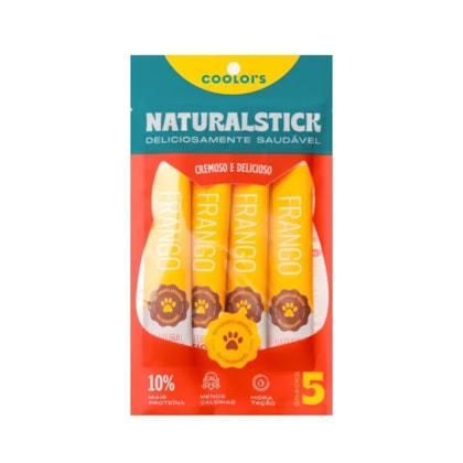 Petisco Natural Stick Sabor Frango para Gatos com 5 Unidades de 15g