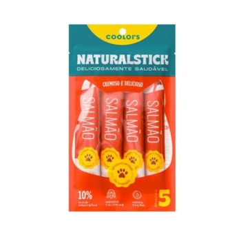 Petisco Natural Stick Sabor Salmão para Gatos com 5 Unidades de 15g