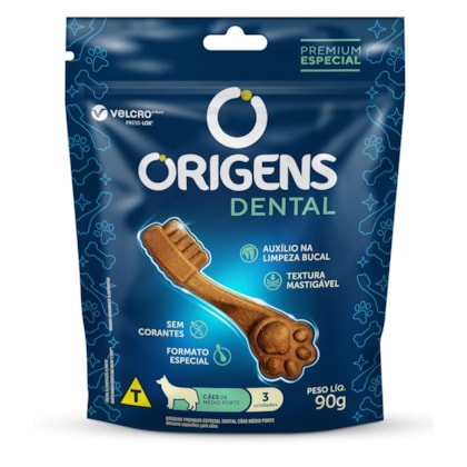 Petisco Origens Premium Especial Dental Cães Médio Porte