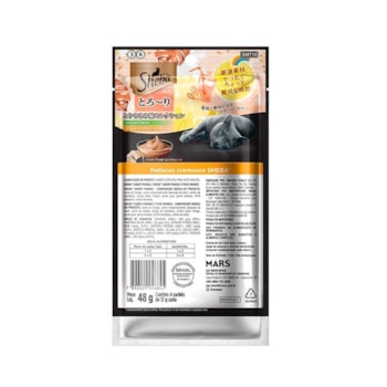 Petisco Sheba Creamy Sabor Frango e Frango com Peixe Branco para Gatos com 4 Unidades de 12g Petisco Sheba Creamy Sabor Frango e Frango com Peixe Branco para Gatos com 4 Unidades de 12g