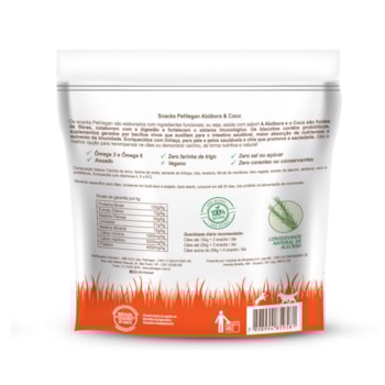 Petisco Super Snacks Naturais com Probióticos PetVegan Abóbora e Coco para Cães 150g Petisco Super Snacks Naturais com Probióticos PetVegan Abóbora e Coco para Cães 150g