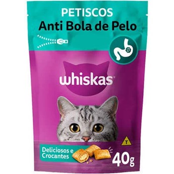 Petisco Whiskas Temptations Anti Bola de Pelo para Gatos 40g