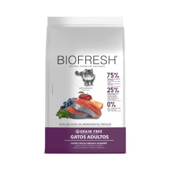 Ração Biofresh para Gatos Adultos Sabor Frango, Maçã, Orégano e Blueberry