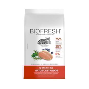 Ração Biofresh para Gatos Castrados Sabor Frango 7,5kg