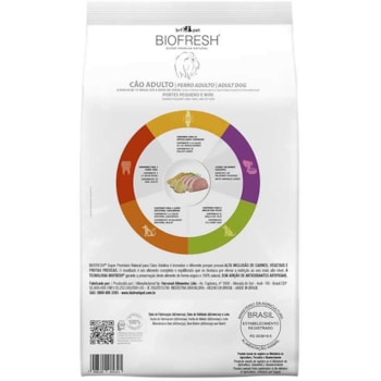 Ração Biofresh Raças Pequenas e Mini para Cães Adultos Sabor Lombo, Abacaxi, Arroz Integral e Ervas Ração Biofresh Raças Pequenas e Mini para Cães Adultos Sabor Lombo, Abacaxi, Arroz Integral e Ervas