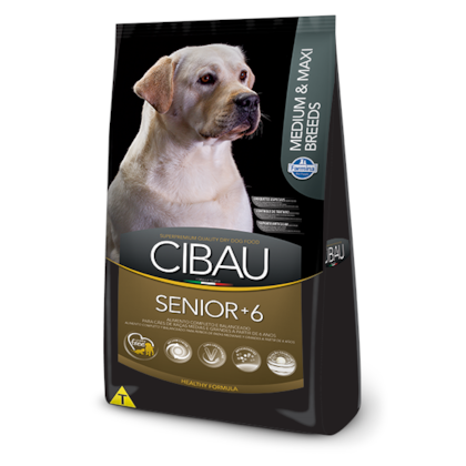 Ração Cibau Medium & Maxi Senior 6+ para Cães Adultos de Raças Médias e Grandes 12kg