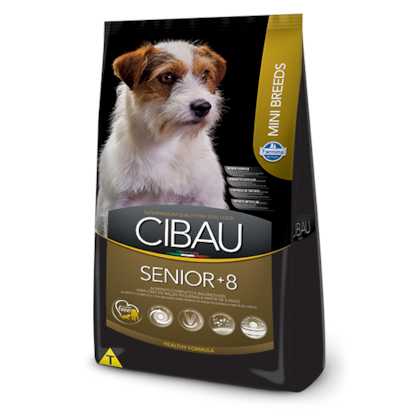 Ração Cibau Mini Breeds 8+ Senior para Cães Adultos de Raças Pequenas