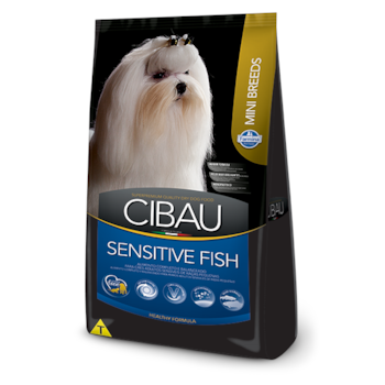 Ração Cibau Sensitive Fish para Cães Adultos de Porte Mini Sabor Peixe