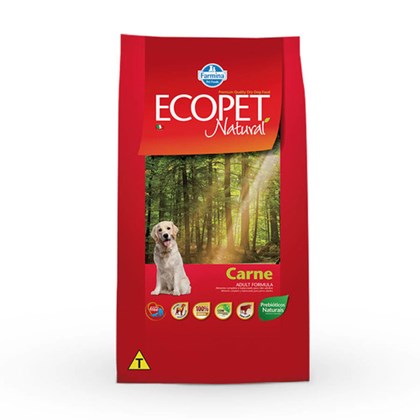 Ração Farmina Ecopet Natural sabor Carne para Cães Adultos 15kg