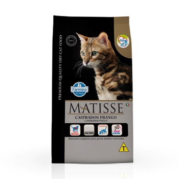 Ração Farmina Matisse sabor Frango para Gatos Adultos Castrados
