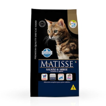 Ração Farmina Matisse sabor Salmão e Arroz para Gatos Adultos Ração Farmina Matisse sabor Salmão e Arroz para Gatos Adultos