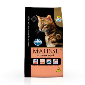 Ração Farmina Matisse sabor Salmão para Gatos Adultos Castrados