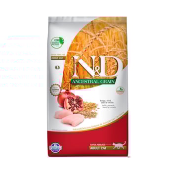 Ração Farmina N&D Ancestral Grain sabor Frango para Gatos Adultos