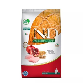 Ração Farmina N&D Ancestral Grain sabor Frango para Gatos Filhotes