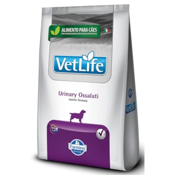 Ração Farmina Vet Life Natural Urinary Ossalati Cães Adultos com Cálculos Renais