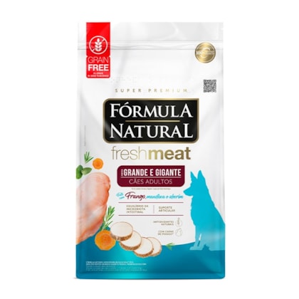 Ração Fórmula Natural FreshMeat para Cães Adultos de Porte Grande e Gigante Sabor Frango